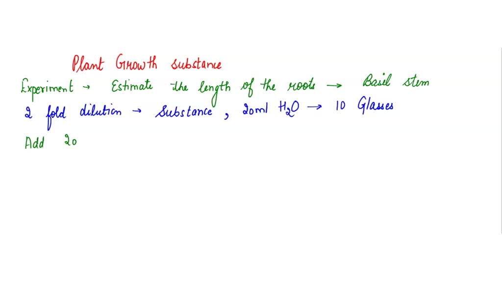 Plant growth substances stimulate root growth from a cut stem Describe ...