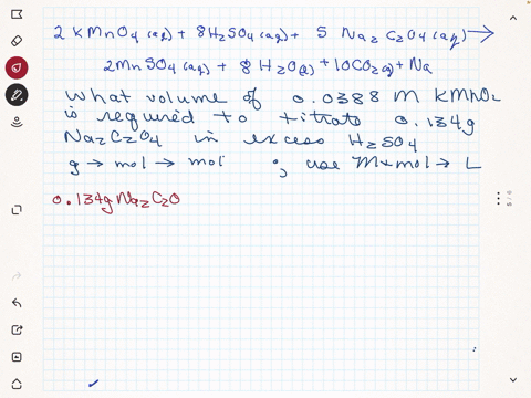 a-solution-of-sodium-oxalate-na2c2o4-in-acidic-solution-is-titrated-with-a-solution-of-potassium-permanganate-kmno4-according-to-the-following-chemical-equation-2-kmno4-aq-8-h2so4-aq-5-na2c2-59072
