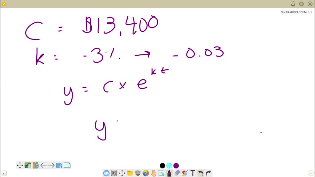 SOLVED The model for continuous (exponential) growth/decay is given by