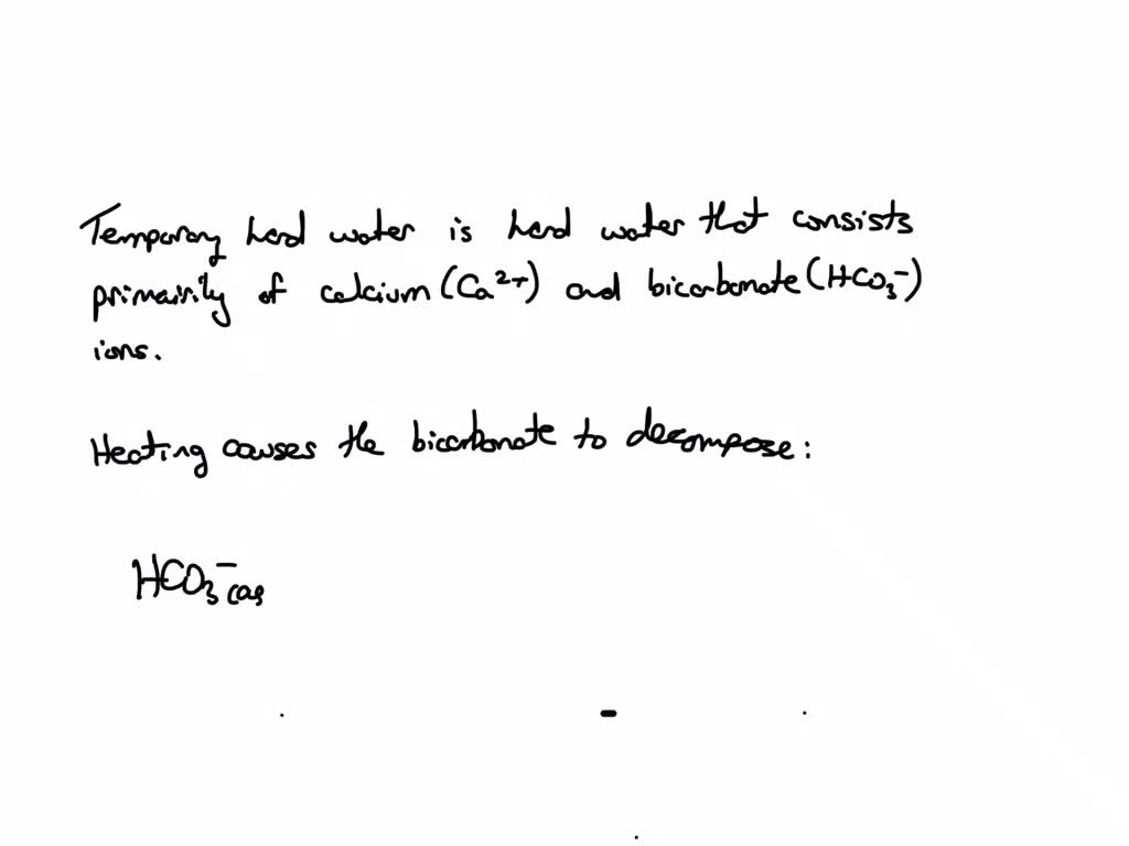 SOLVED when temporarily hard water is boiled, what gas is evolved and