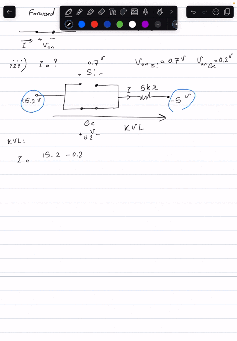 figure-draw-the-equivalent-circuit-diagram-for-ideal-diode-under-fonward-bias-and-reverse-bias-determine-the-value-of-tor-the-circuit-shown-in-figure-c0-skn-152v-figure-compute-voand-ir-for-99173