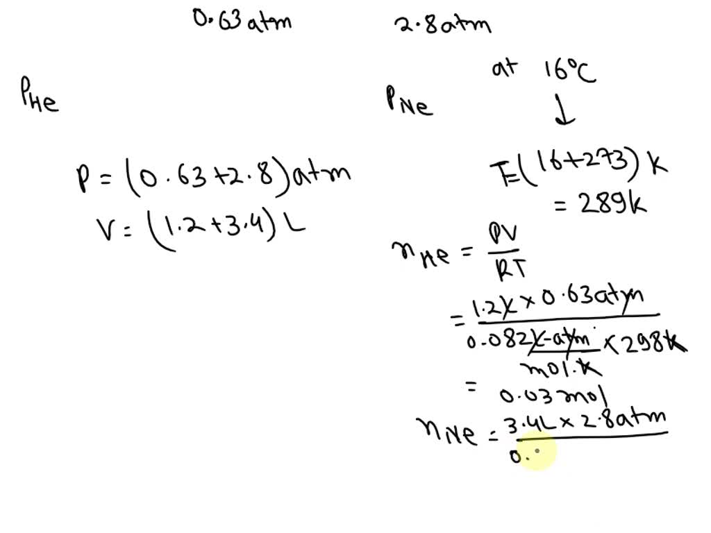 SOLVED: Consider the following apparatus. Calculate the partial ...