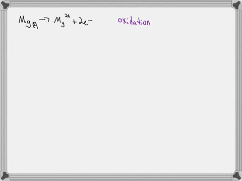 a-identify-each-of-the-following-half-reactions-as-either-an-oxidation-half-reaction-or-a-reduction-half-reaction-mgs-mg2-aq-2e-fe3-aq-e-fe2aq-b-write-a-balanced-equation-for-the-overall-redox-reactio