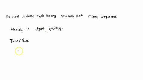 the-real-business-cycle-theory-assumes-that-money-wages-are-flexible-and-adjust-quickly-true-fasle-13032