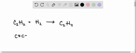 acetylene-c2h2-reacts-with-hydrogen-to-form-ethylene-c2h4-1balance-the-equation-and-write-the-reaction-2-is-acetylene-oxidized-or-reduced-72842