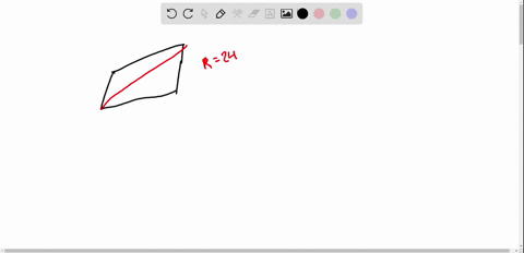 the-side-length-of-a-rhombus-is-15-inches-one-of-the-diagonals-is-24-inches-what-is-the-area-of-the-rhombus-a-draw-a-picture-including-the-diagonals-and-place-lengths-in-the-appropriate-loca-50232