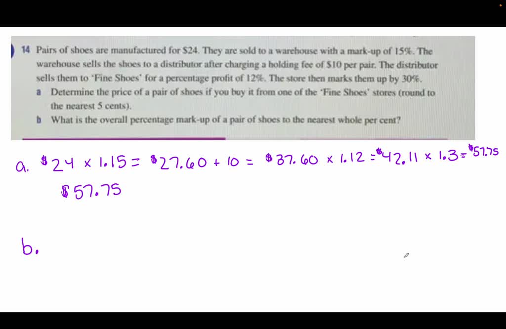 SOLVED A local grocery store needs a 60 rate of profit (markup on