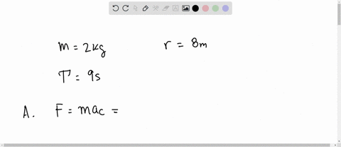 point-body-of-mass-2-kg-moves-in-the-xy-plane-in-a-counterclockwise-circular-path-of-radius-8-meters-centered-at-the-origin-making-one-revolution-every-9-seconds-at-the-time-t-0-the-body-is-54234