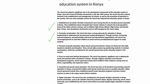 explain-how-the-church-has-impacted-on-the-education-system-in-kenya