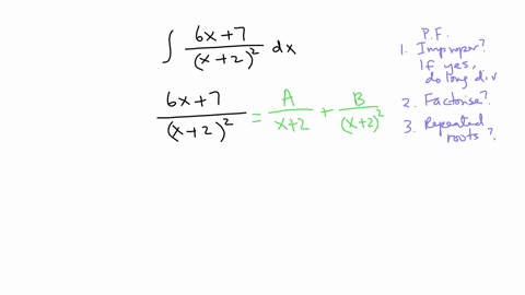 example-2-use-partial-fractions-to-evaluate-int-frac6-x7x22-d-x-text-solution-first-we-express-the-integrand-as-a-sum-of-partial-fractions-with-undetermined-coefficients-beginarrayrlr-frac6-x7x22-frac