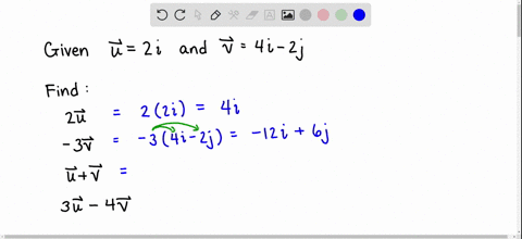 find-2u-and-3u-av-for-thc-given-vectors-and-simplify-your-answers-completely-95783