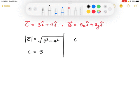 a-vector-b-when-added-to-the-vector-c3i4j-yields-a-resultant-vector-that-is-in-the-positive-y-direction-and-has-a-magnitude-equal-to-that-of-c-what-is-the-magnitude-of-vector-b-39283