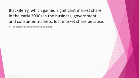 blackberry-which-gained-significant-market-share-in-the-early-2000s-in-the-business-government-and-consumer-markets-lost-market-share-because-______-a-demand-for-smartphones-declined-b-compe-99415