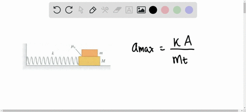 a-block-with-mass-m-rests-on-a-frictionless-surface-and-is-connected-to-a-horizontal-spring-of-force-constant-k-the-other-end-of-the-spring-is-attached-to-a-wall-textbffig-p1468-a-second-block-with-ma