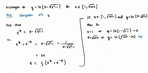 find-the-arc-length-of-the-curve-below-on-the-given-interval-for-1sxs-4257-hint-integrate-with-respect-to-y-the-length-of-the-curve-is-simplify-your-answer-87951