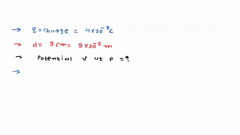 a-calculate-the-potential-at-a-point-p-due-to-a-charge-of-4-107c-located-9-cm-away-b-obtain-the-work-done-in-bringing-a-charge-of-2-109-c-from-infinity-to-the-point-p