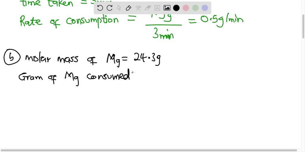 Solved Consider The Reaction Mgs 2hclaq â† Mgcl2aq H2g The Reaction Started With 7885