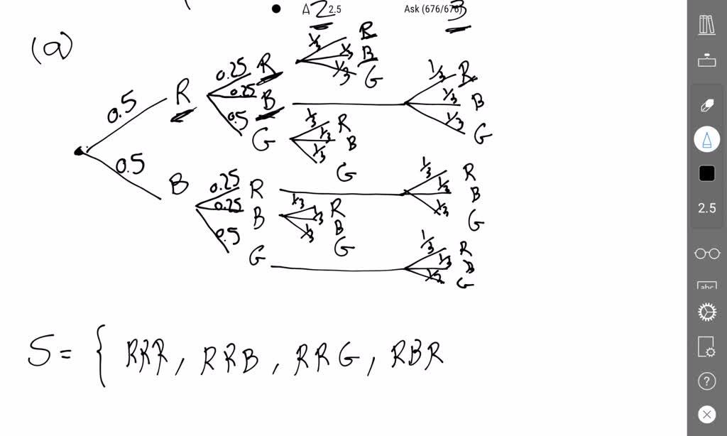 SOLVED: Make tree diagram to determine the theoretical probability for