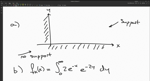 suppose-that-x-and-y-are-jointly-continuous-with-joint-probability-density-function-2e-r2y-if-z-0-y-0-0-otherwise-fxxry-sketch-the-support-of-joint-distribution-x-y-show-that-x-and-y-are-ind-88792