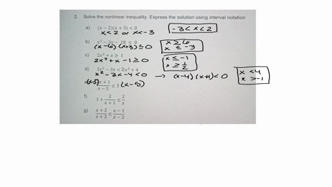 2-solve-the-nonlinear-inequality-express-the-solution-using-interval-notation-a-quadx-2x30-b-x2-3-x-18-leq-0-c-2-x2x-geq-1-d-3-x2-3-xsqrt2-x24-e-frac2-x1x-5-leq-3-f-1frac2x1-leq-frac2x-g-fracx2x3-leq