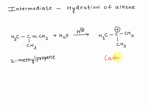 what-is-the-intermediate-of-hydration-of-alkene-57115