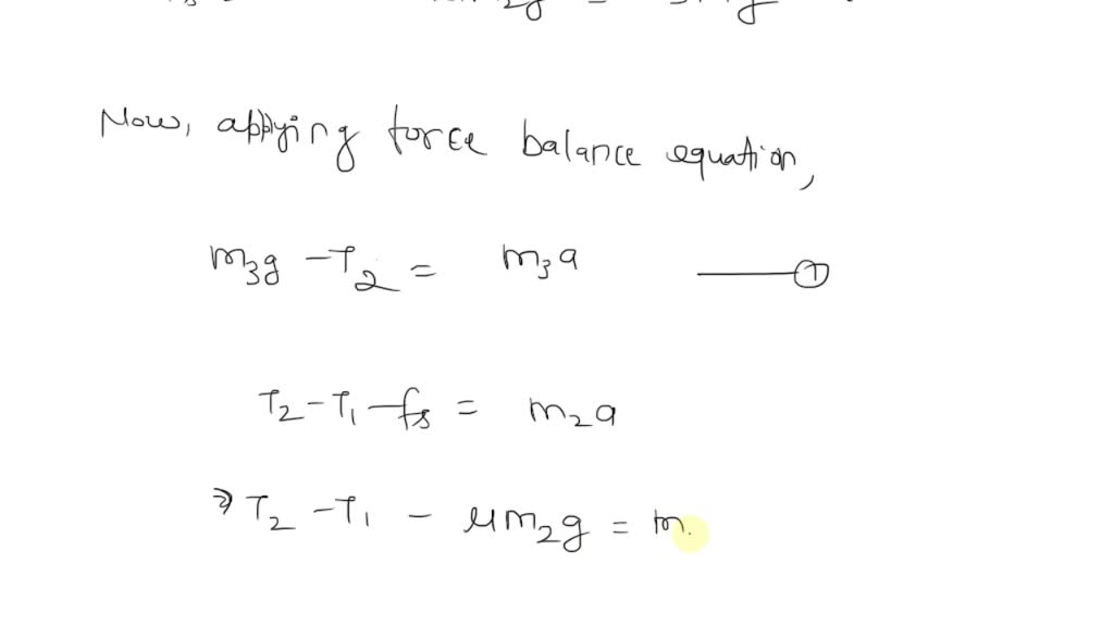 SOLVED: Eorces and motion with friction When the three blocks in the ...