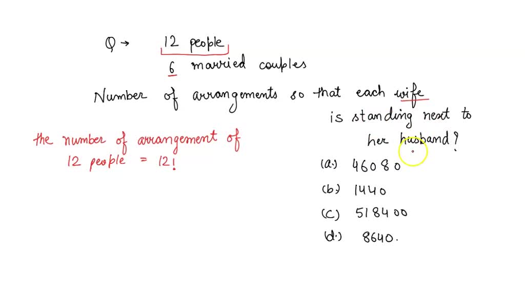 SOLVED: 'A Group Of 12 People Consisting Of 6 Married Couples Is ...