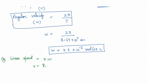 a-what-is-the-angular-speed-about-the-polar-axis-of-a-point-on-earths-surface-at-a-latitude-of-16-n-earth-rotates-about-that-axis-b-what-is-the-linear-speed-v-of-the-point-what-are-c-and-d-v-32654