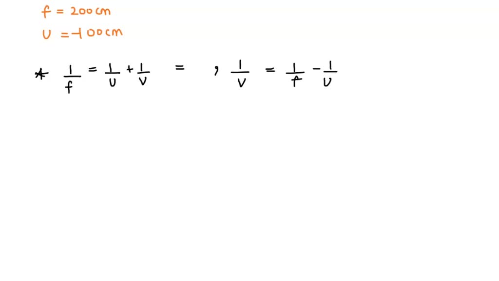 SOLVED A convex mirror used on a bus has a focal length of 200 cm. If