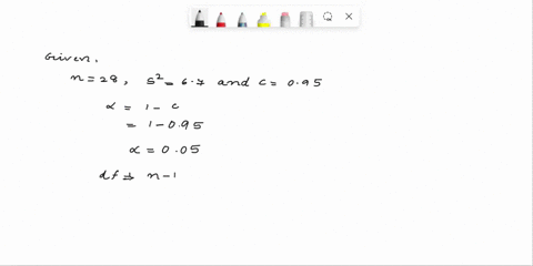 construct-the-confidence-interval-for-the-population-variance-for-the-given-values-round-your-answers-to-one-decimal-place-m-2852-67and-095-87152