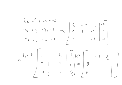 use-gaussian-elimination-to-solve-the-systemsolve-manually-as-well-as-using-matlab-z-2x-2y-2-4x-y-2z-1-2x-y-z-3