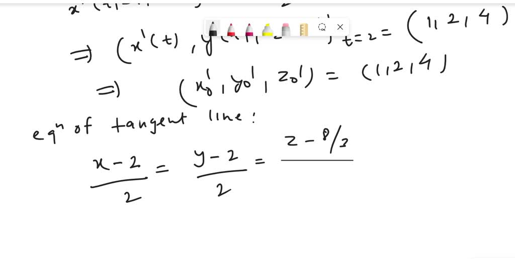 SOLVED The equation of a helix is x 2sin(2t), y 2cos(2t), z = 3t