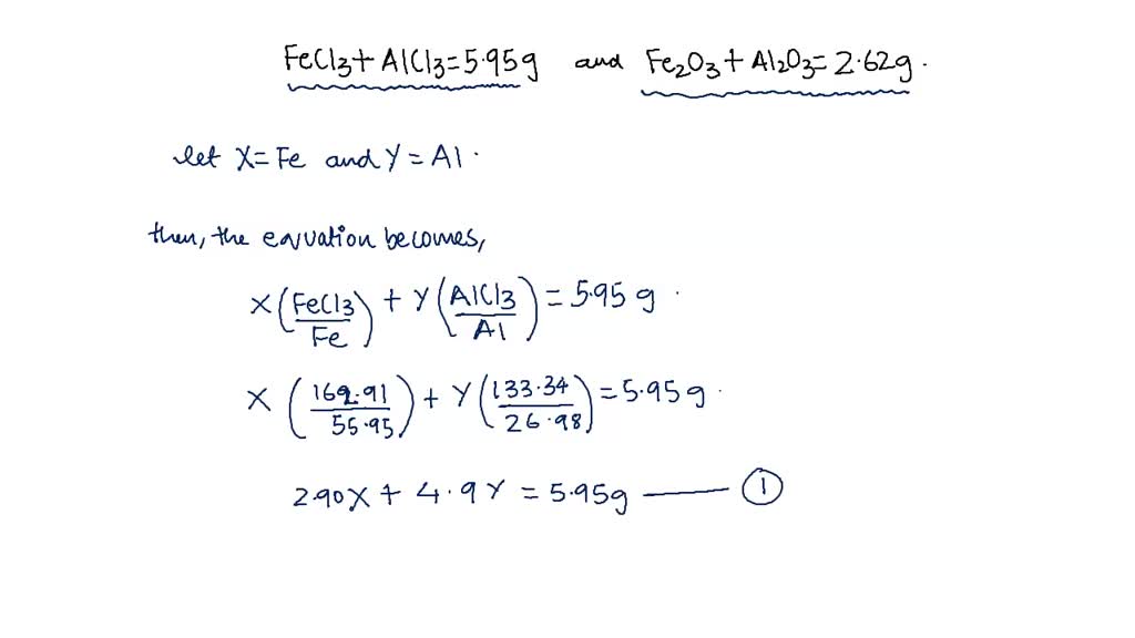 solved-a-sample-weighing-3-055-g-is-a-mixture-of-fe2o3-molar-mass