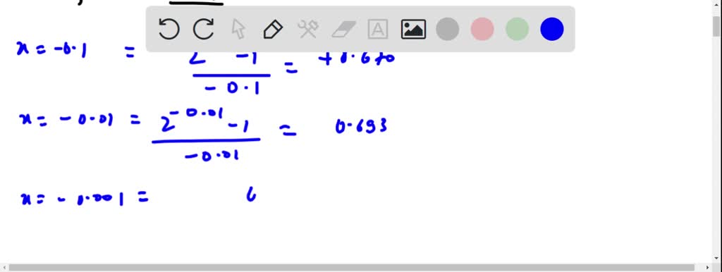 SOLVED: Consider the function f(x) = (a) Fill in the following table of ...