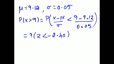 the-weights-of-9-ounce-bags-of-a-particular-brand-of-potato-chips-can-be-modeled-by-a-normal-distribution-with-mean-912-ounces-and-standard-deviation-005-ounce-let-x-the-weight-in-ounces-of-86703