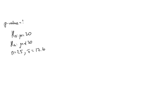 suppose-we-are-testing-the-null-hypothesis-ho-mu-20-and-the-alternative-ha-mu-does-not-equal-20-for-a-normal-population-with-sigma-5-a-random-sample-of-25-observations-are-drawn-from-the-pop-80291