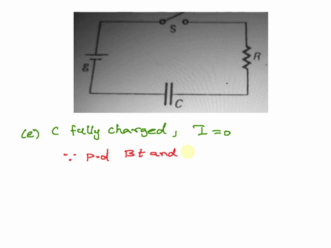 s-the-capacitor-charges-to-its-maximum-value-in-one-time-constant-and-the-current-is-zero-al-inat-time-the-potential-difference-across-the-resistor-and-the-potential-difference-across-the-ca-84667