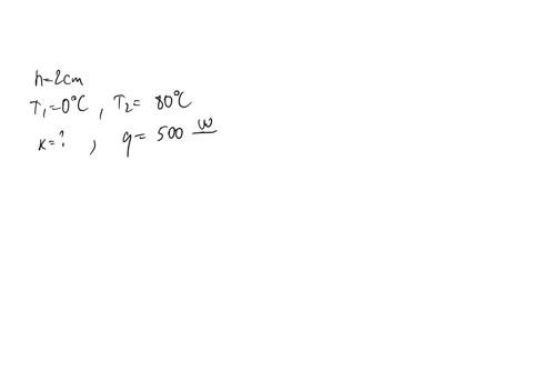 consider-2-surfaces-of-a-2-cm-thick-plate-are-maintained-at-0c-and-80c-respectively-if-it-is-determined-that-heat-is-transferred-through-the-plate-at-a-rate-of-500-wm2-determine-its-thermal-54432