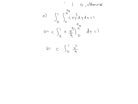 the-joint-density-of-x-and-y-is-fxy-cxy3-0x1-0yx14-find-c-and-the-conditional-distribution-of-x-given-y-y-00223