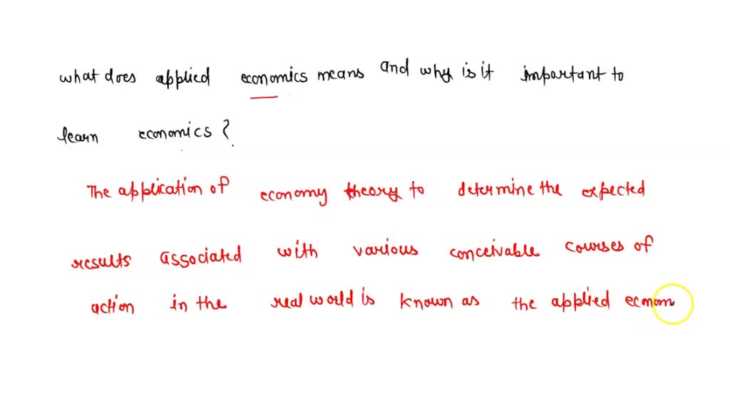what have you learned in economics