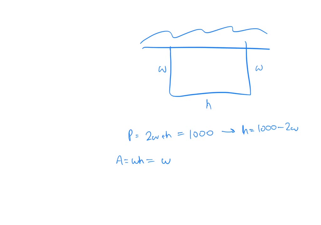 SOLVED 'Field problem rectangular field as shown is to be bounded by