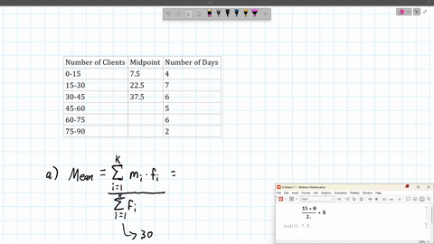 question-12-14-the-following-data-represent-the-number-of-clients-per-day-who-made-an-online-purchase-from-pick-n-pay-over-a-random-sample-of-30-days-begintabularcc-hline-number-of-clients-number-of-d