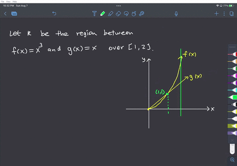 1-set-up-the-definite-integral-the-computes-the-volume-of-the-solid-obtained-by-taking-the-region-enclosed-between-the-curves-y-fx-x-and-y-gx-x-on-the-input-interval-1-x-2-and-revolving-it-a-60565
