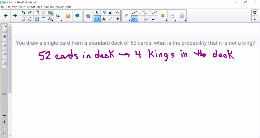 SOLVED You draw a single card from a standard deck of 52 cards. what