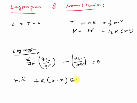 7-27-a-massless-spring-of-length-b-and-spring-constant-k-connects-two-particles-of-masses-mi-and-m-the-system-rests-on-a-smooth-table-and-may-oscillate-and-rotate-284-7hamiltons-principle-la-41684