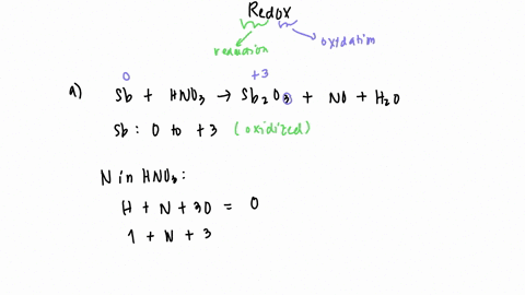 using-the-change-in-oxidation-number-to-determine-which-elements-are-oxidized-and-which-are-reduced-in-these-reactions-identify-the-oxidizing-agent-and-the-reducing-agent-a-sbs-hno3aq-sb2o3s-nog-h2ol-