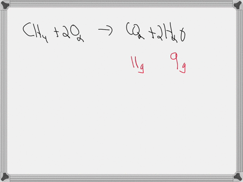 2-when-methane-is-burned-in-and-oxygen-environment-the-products-are-carbon-dioxide-and-water-if-you-produce-9-g-of-water-and-11-g-of-carbon-dioxide-from-16-g-of-oxygen-how-many-grams-of-methane-were-n