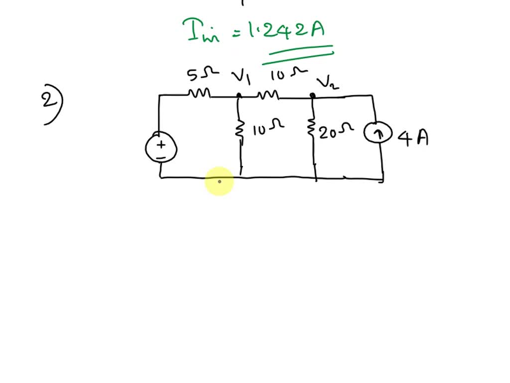 Solved 1a For The Circuit Shown Below Determine The Current Flowing Through The 2omega 1261