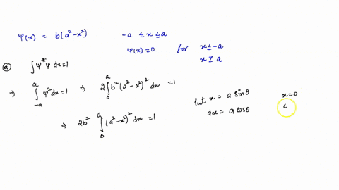 a-particle-is-described-by-the-wave-function-x-ba2-x2-for-a-x-a-and-x-0-for-x-a-and-x-a-where-a-and-b-are-positive-real-constants-a-using-the-normalization-condition-find-b-in-terms-of-a-b-w-05828