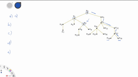 2. Consider the tree shown below with root v0. a. What is...